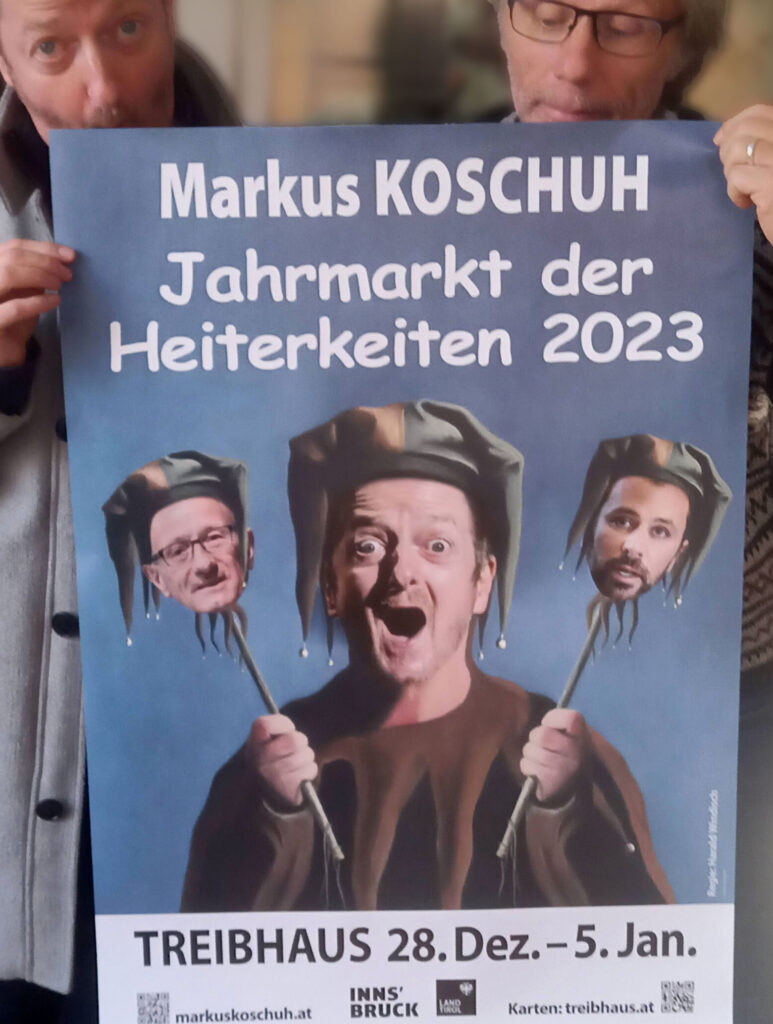 Plakat von Markus Koschuh für Jahrmarkt der Heiterkeiten 2023
